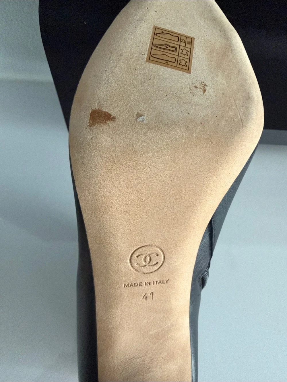 CHANEL Interlocking CC Logo Black Lambskin Short Boots